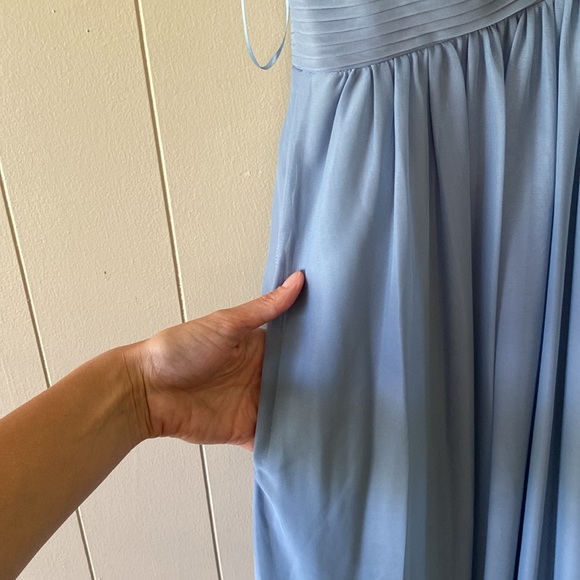 Birdy Grey Size Medium Dusty Blue Bridesmaid or Cocktail Formal Maxi Dress - Picture 9 of 16